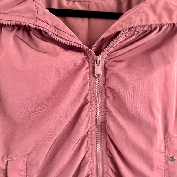 Athleta Point Reyes Bomber II Jacket XS – Wine Ruched Activewear Bomber - Picture 3 of 8